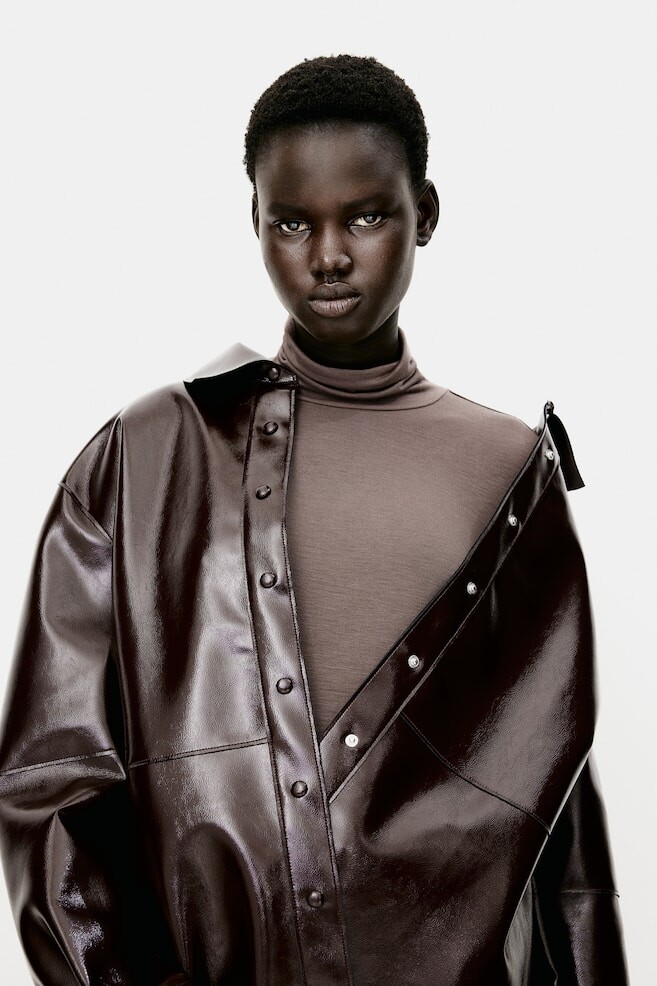 

Водолазка-Рубашка H&M, коричневый