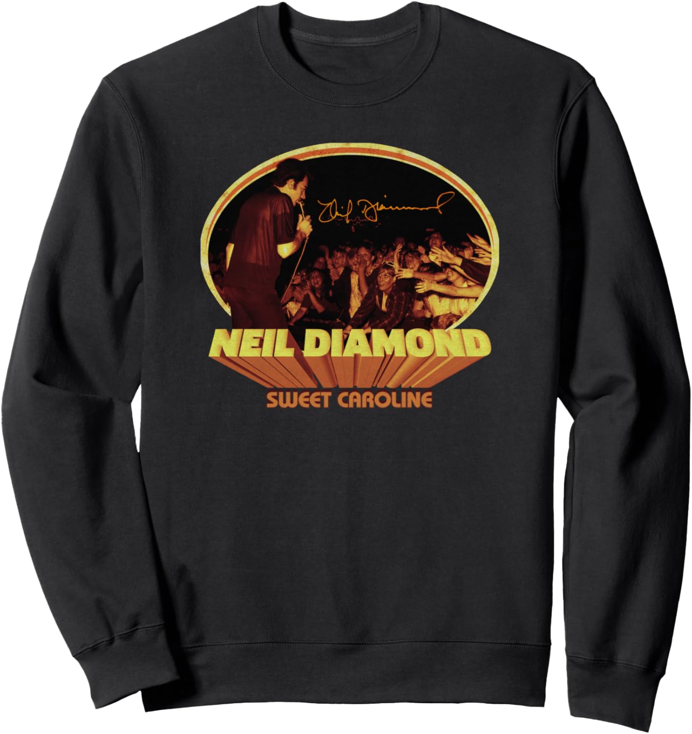 

Официальная толстовка Nile Diamond Crowd Song Neil Diamond, черный