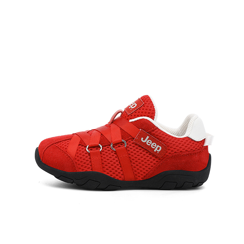 

Кроссовки Breathable Lightweight Shock Absorbers Thermal Quiet Low top Kids Lifestyle Shoes Kids' Jeep, красный