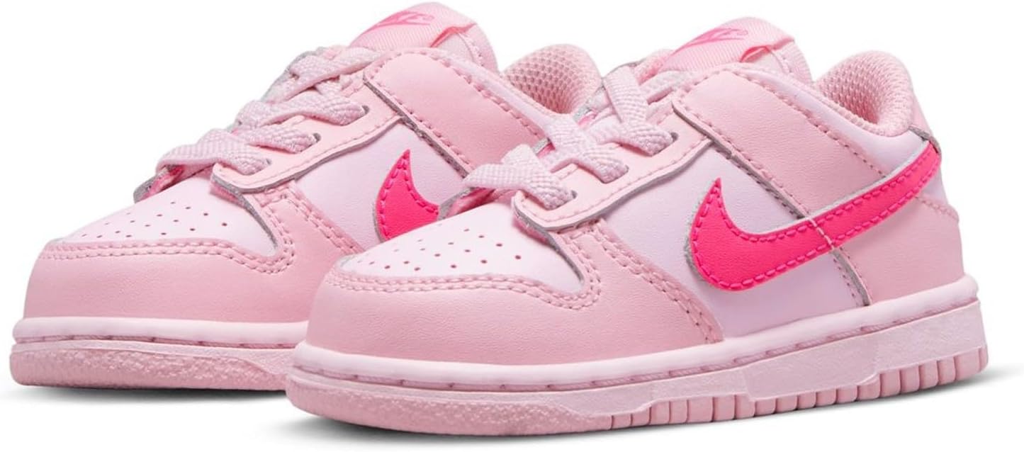 Кроссовки Nike Boys' Dunk Low SE, розовый/розовый — фото 3
