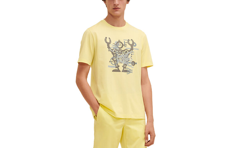 

Футболка унисекс лимонадного цвета Hermes, цвет Lemonade color