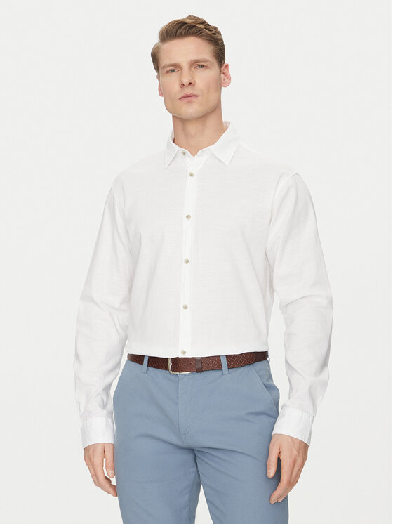 

Свободная рубашка Pierre 12270085 Jack&Jones, белый