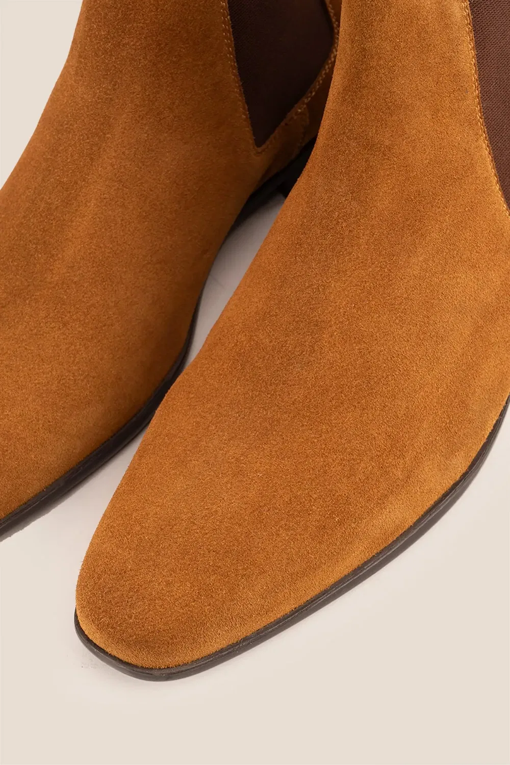 Челси ботинки из замши Darwin Suede Oswin Hyde, бежевый — фото 3