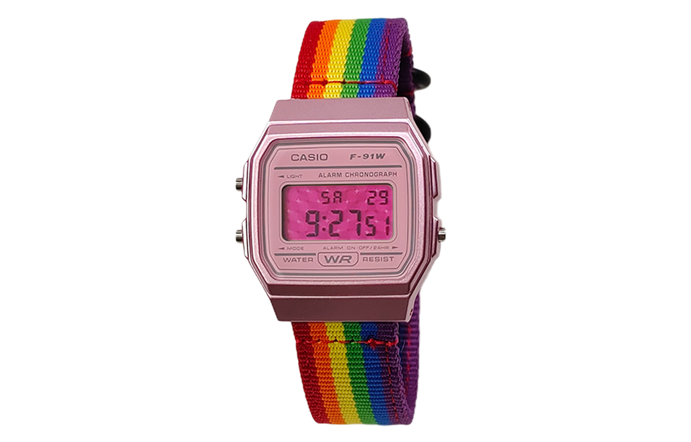 

Ретрофрит серия кварцевый механизм нейлоновый ремешок женские часы разноцветный циферблат CASIO