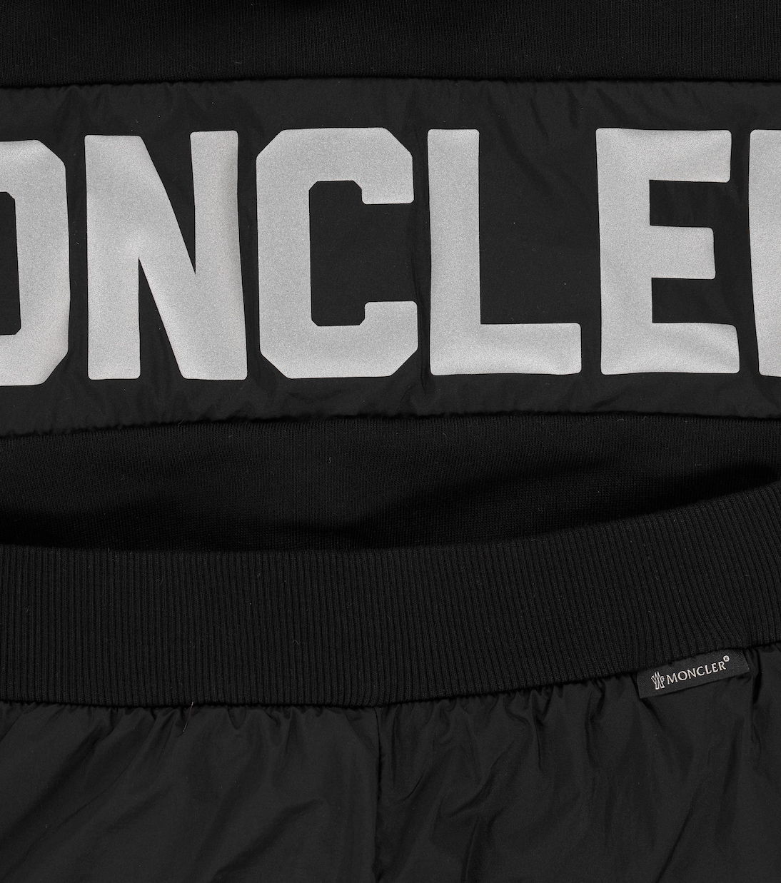 Спортивный костюм с логотипом Moncler Enfant, черный — фото 3