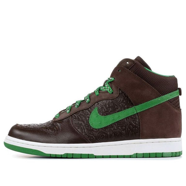 

Кроссовки x stussy dunk высокие Nike, коричневый