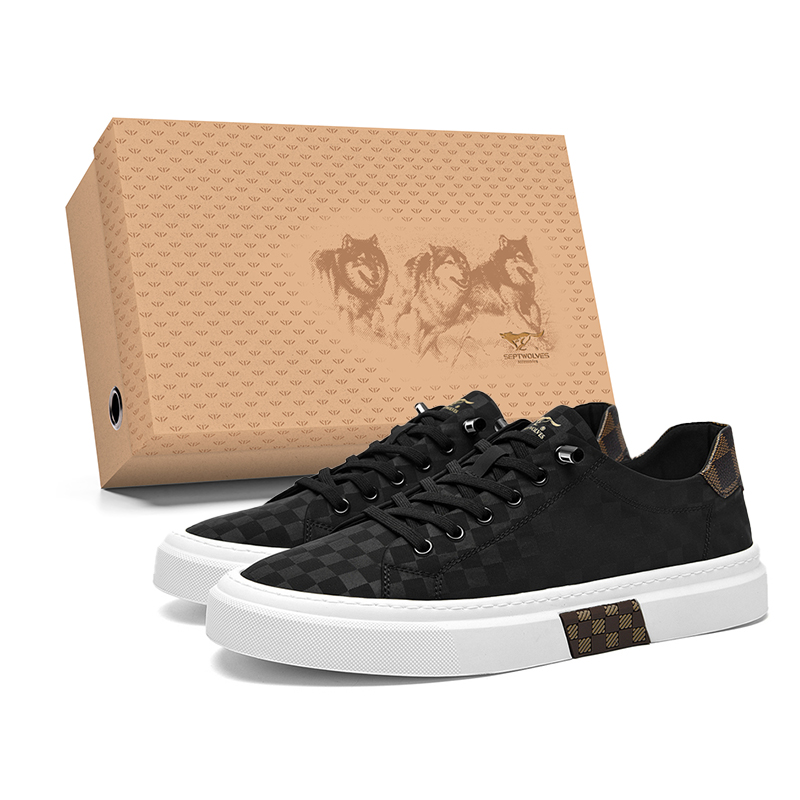 

Кеды Durable Breathable Lightweight Low-Top Canvas Shoes Men's SEPTWOLVES, черный