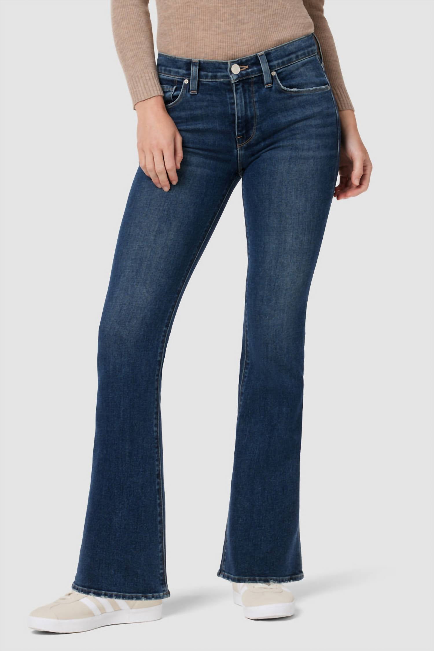 

Джинсы Nico Mid-Rise Bootcut Barefoot с сообщением Hudson, цвет message