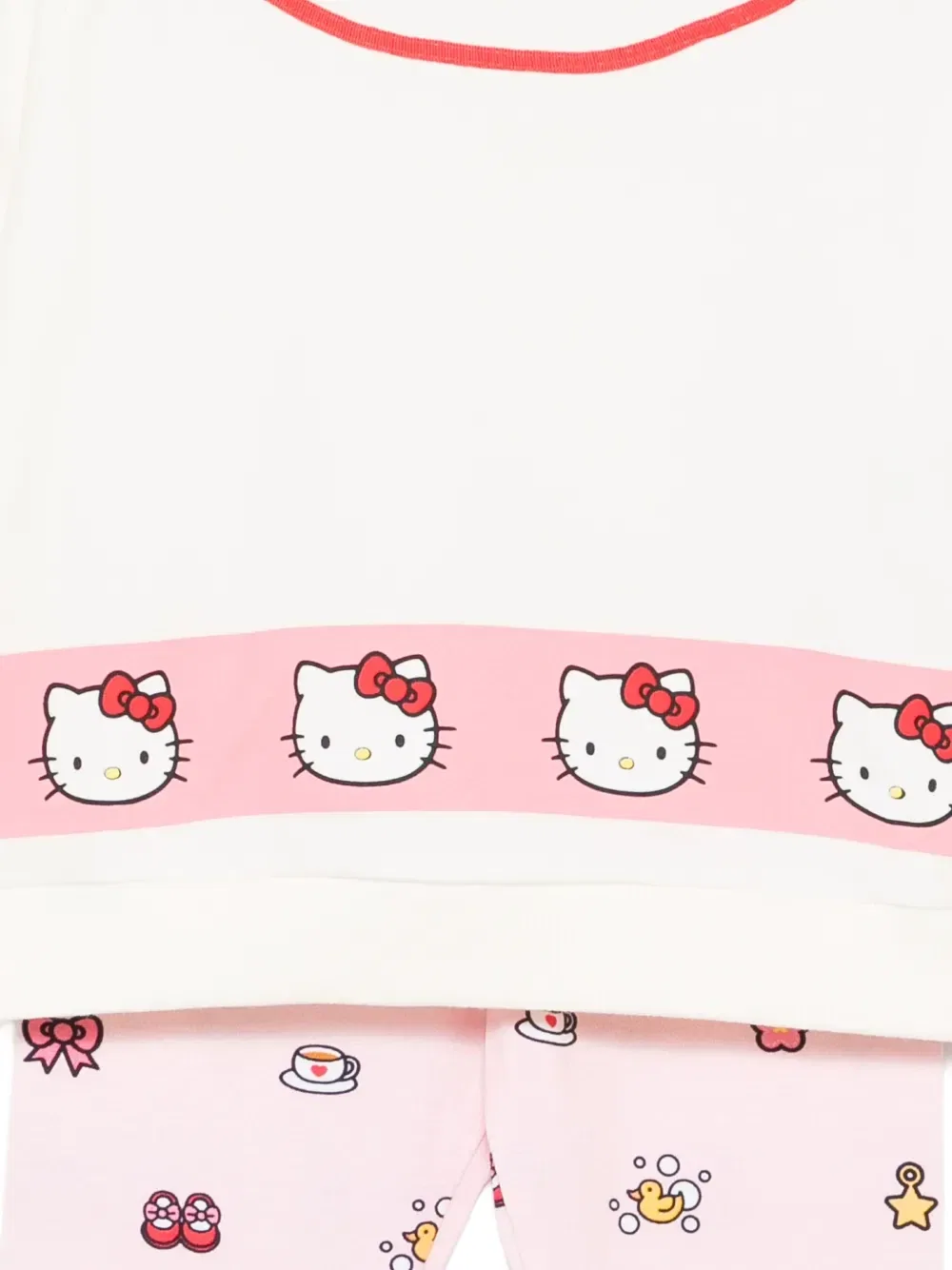 Комплект брюк с графическим принтом X Hello Kitty Gcds Kids, розовый — фото 3