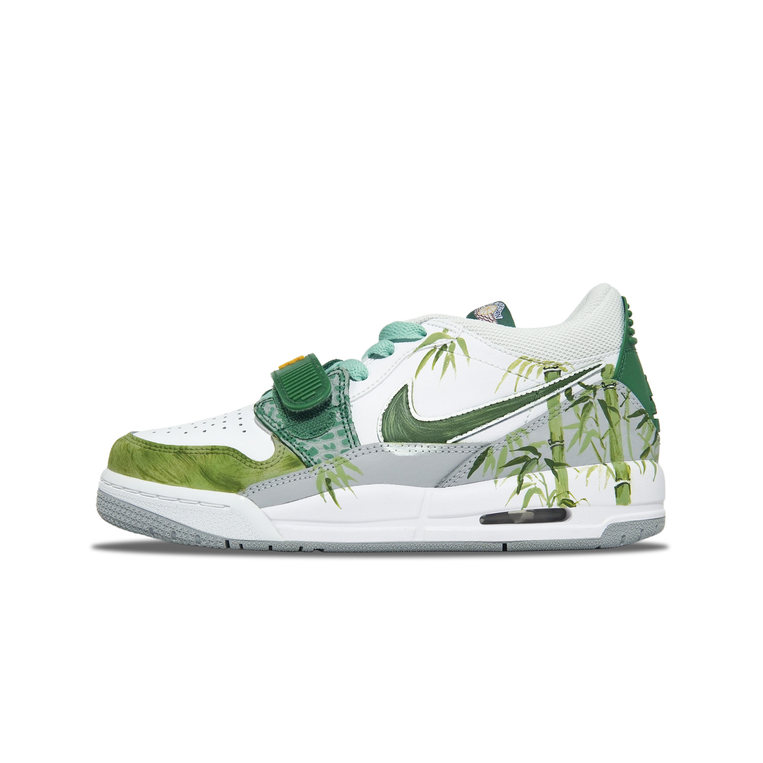

Jordan Legacy 312 Air Low с амортизацией, износостойкие низкие детские баскетбольные кроссовки Light Green для подростков