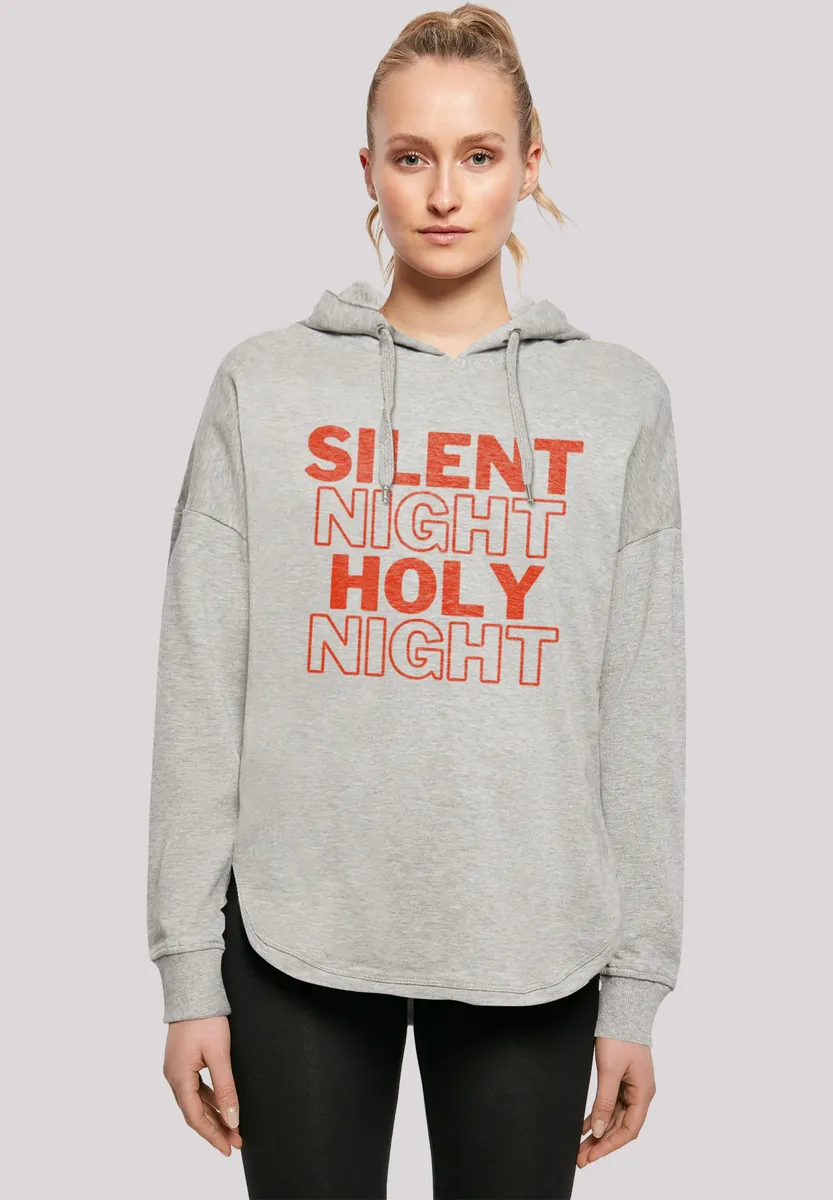 

Толстовка F4NT4STIC "Silent Night Holy Night Christmas", принт, серый