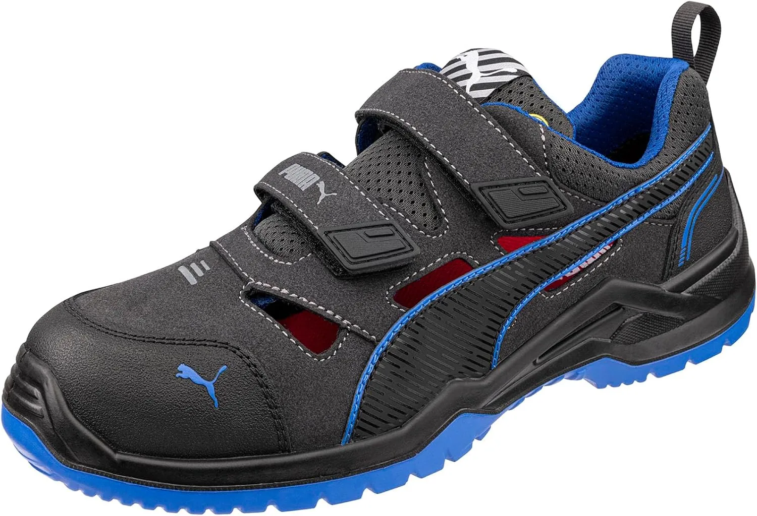Защитные кроссовки PUMA Neodyme Low S1PS ESD - это модель унисекс с низким профилем, черный