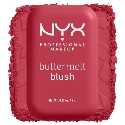 

NYX PROFESSIONAL MAKEUP Buttermelt Powder Blush Fade and устойчивые к переносу румяна Vegan Formula Back And Butta 10 0,17 унции