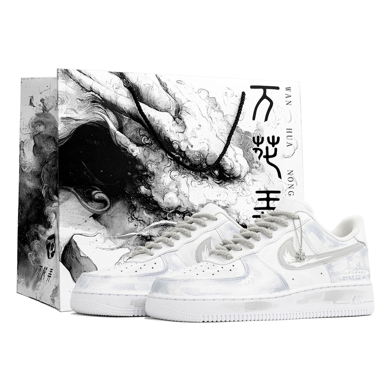 

Nike Air Force 1 Kaleidoscope House, Gray House, Shopping Bag, устойчивые к истиранию низкие скейтбордные кроссовки Unisex