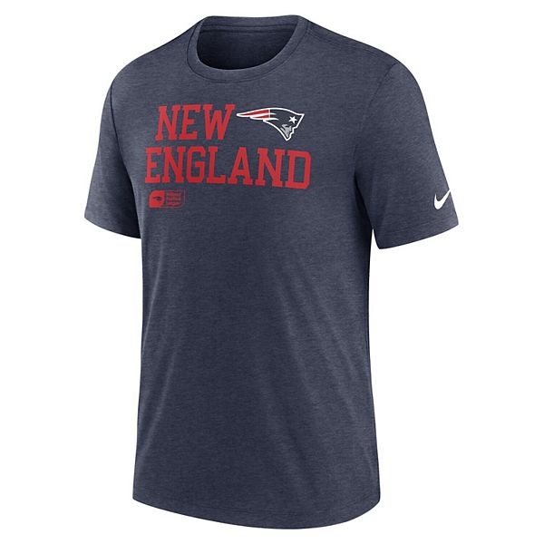Мужская футболка new england patriots overlap lockup tri-blend Nike — фото 3