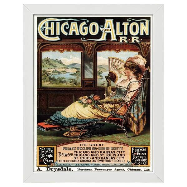 

Рамка для фотографий LegendArte Chicago & Alton Railroad, белый