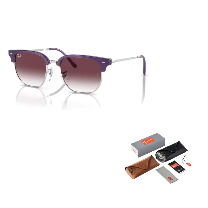 

RayBan Детские солнцезащитные очки фиолетовые нестандартной формы литые, Purple
