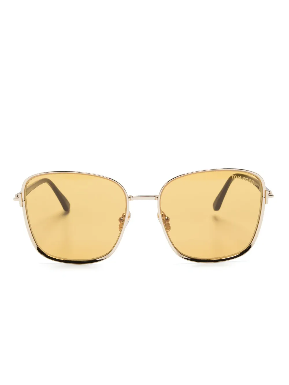 

Солнцезащитные очки в квадратной оправе TOM FORD Eyewear, золотой
