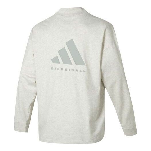 Футболка performance one basketball длинные рукава футболка азиатские размеры Adidas, белый — фото 2