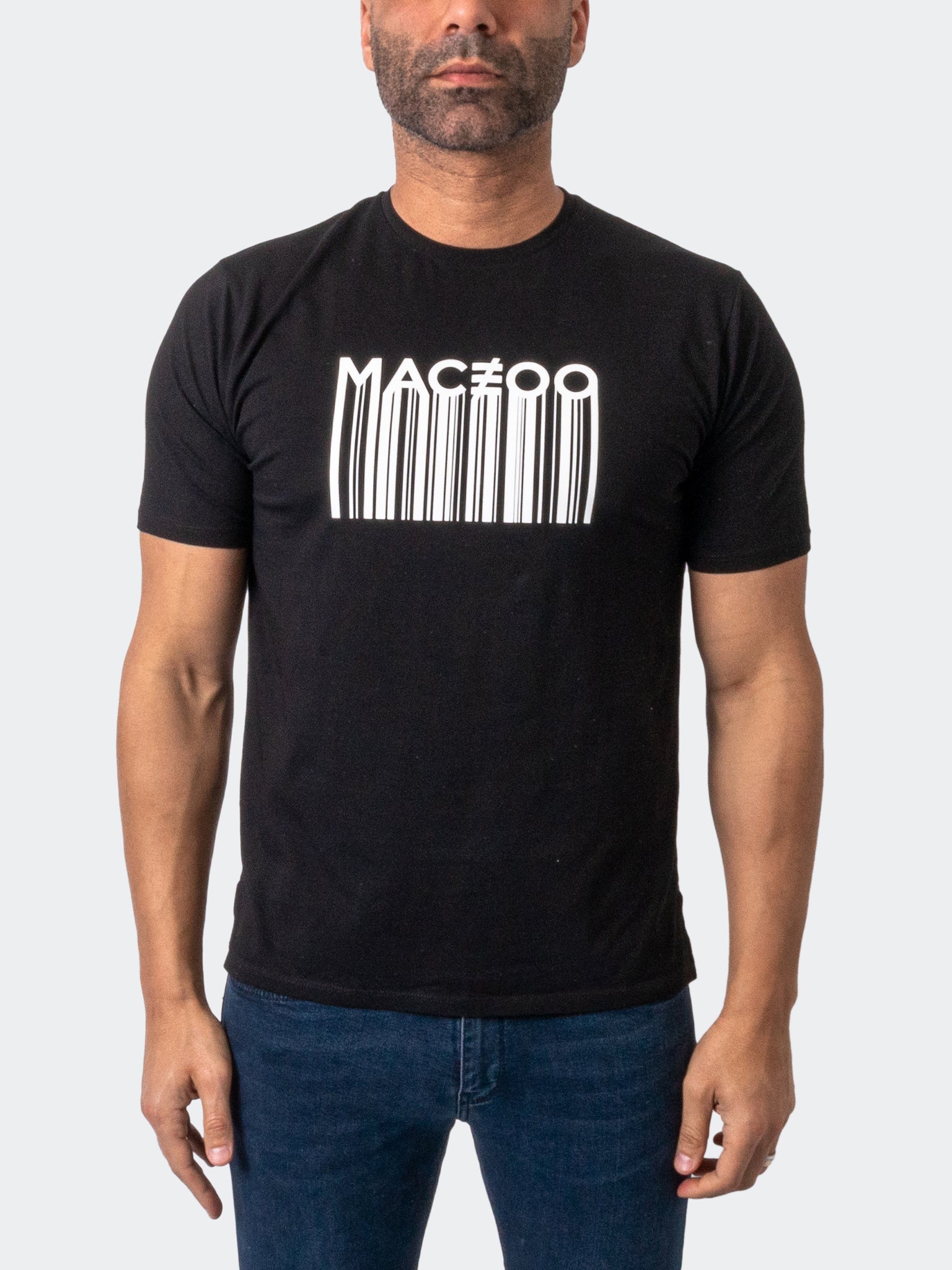 

Футболка со штрих-кодом, черная MACEOO