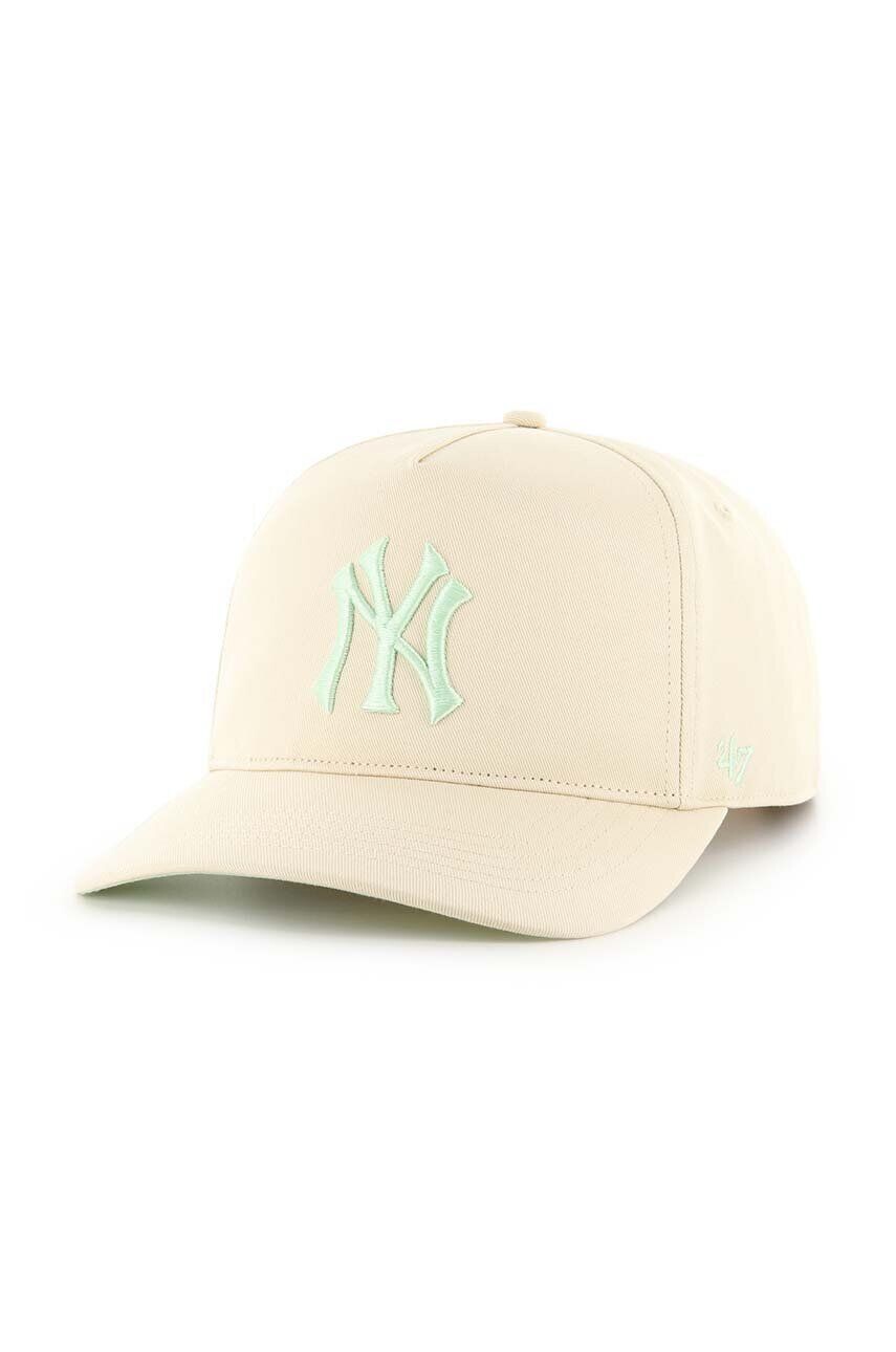 

Хлопковая бейсболка 47 бренда MLB New York Yankees 47 Brand, бежевый