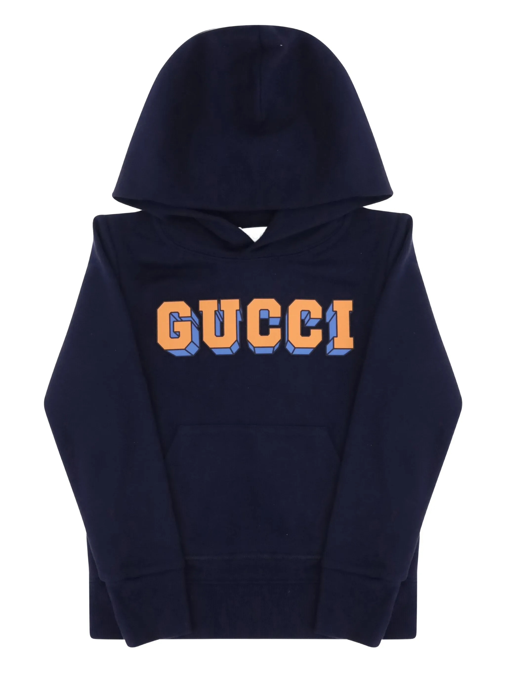 

Худи с логотипом Gucci Kids, синий