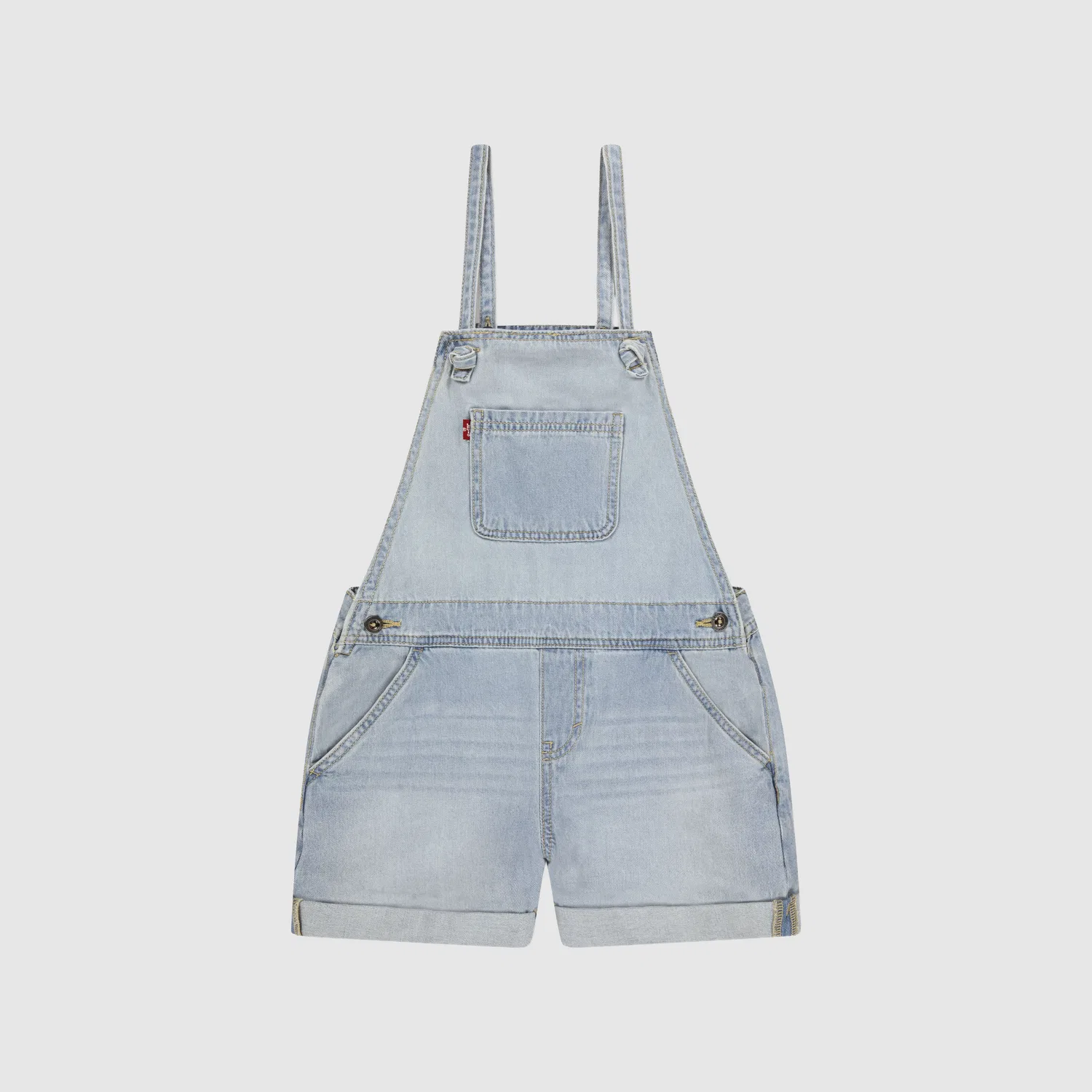 Комбинезон с узлом на бретелях для девочек 7-16 лет Levi's, Light Wash