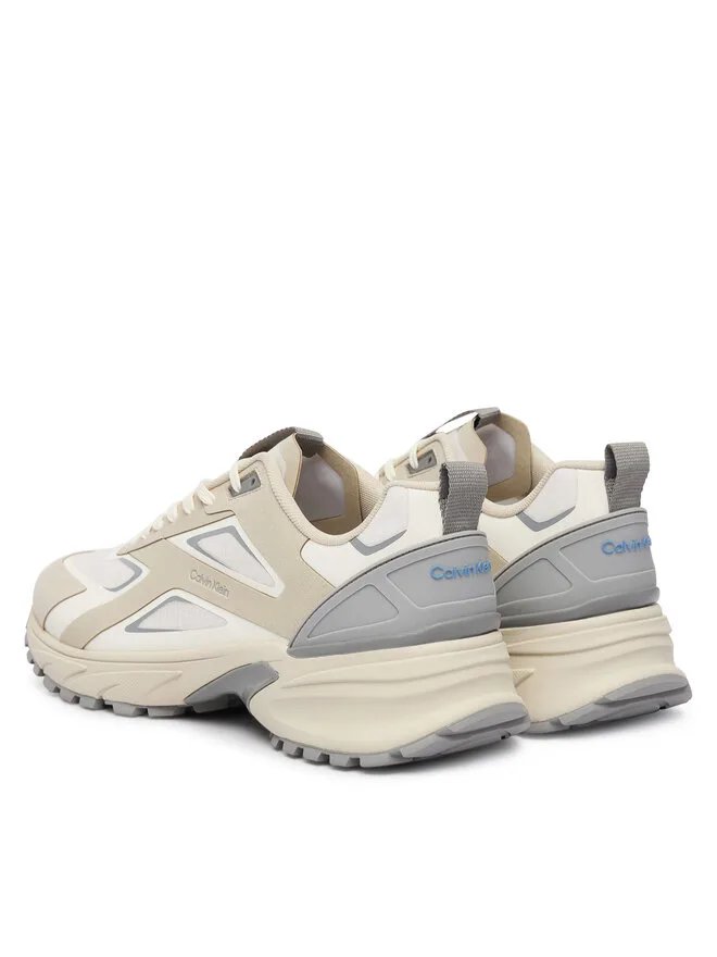 Calvin Klein Кроссовки Hike Runner Laceup Stripe M-Su HM0HM02155 бежевые — фото 3