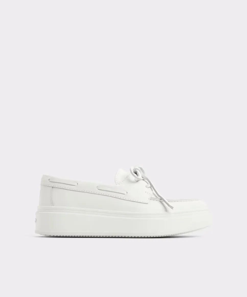 Женские кожаные туфли-лодочки с круглым носком Aldo, белый