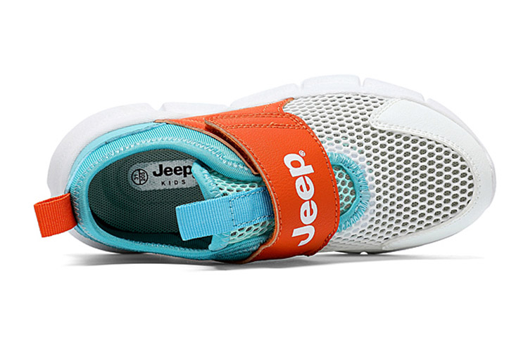 Низкие детские повседневные кроссовки Kids' Jeep, черный/китайский красный — фото 3