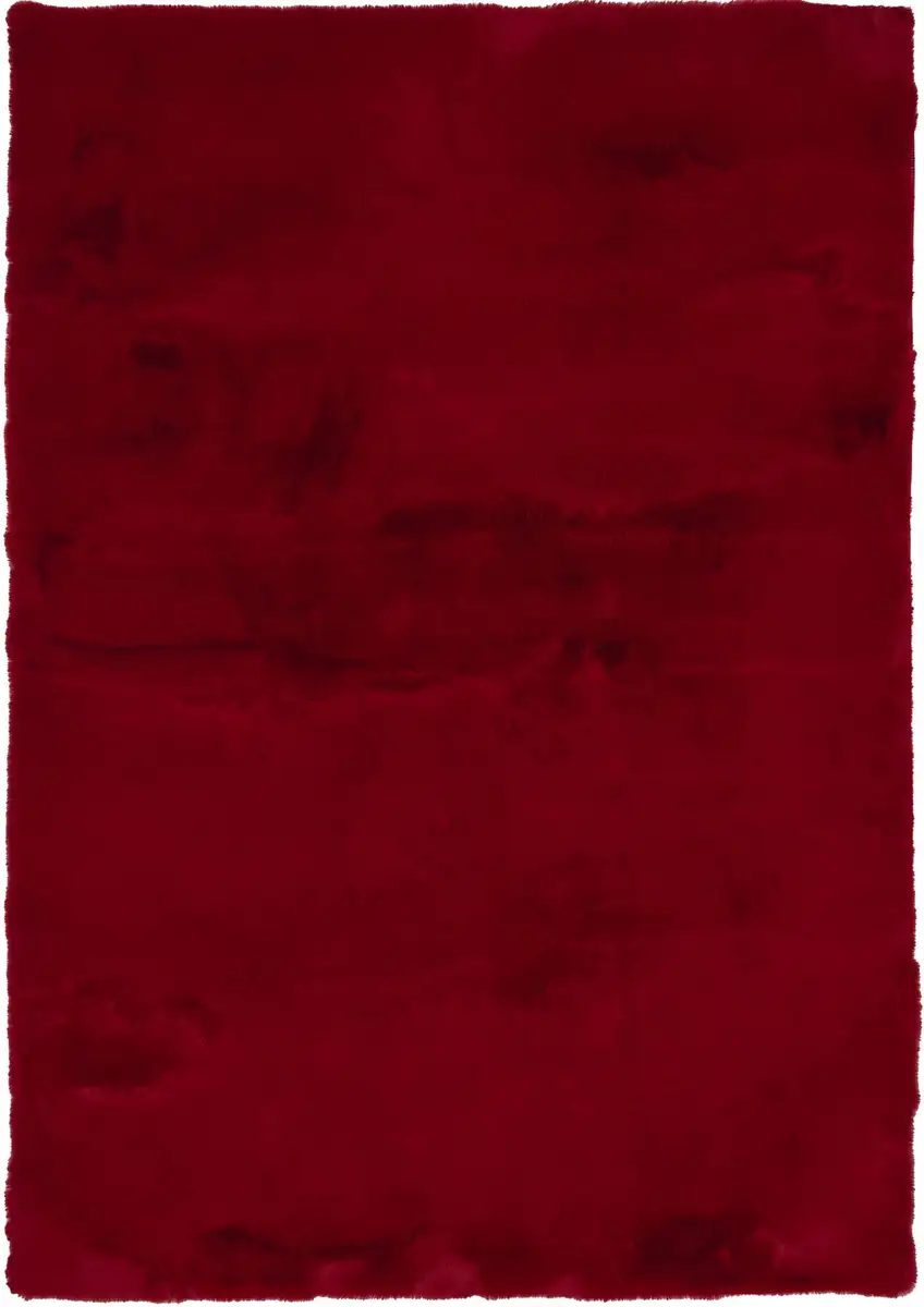 

OCI THE CARPET BRAND "ROCKY SOFT" ковер, прямоугольный, искусственный мех, мягкий, приятный, машинная ткань, можно стирать OCI Die Teppichmarke 140х200 см, красный