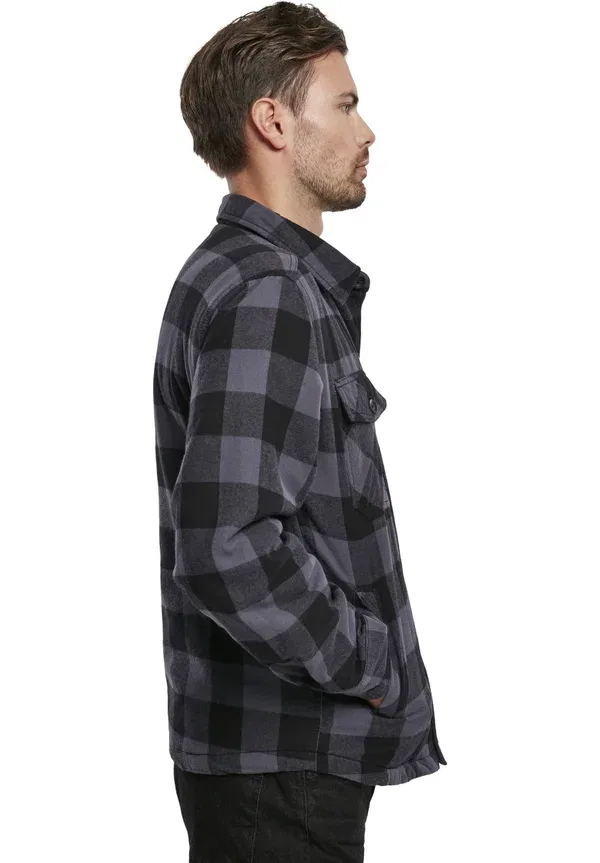 Куртка легкая Brandit Lumberjacket, черно-серый — фото 4