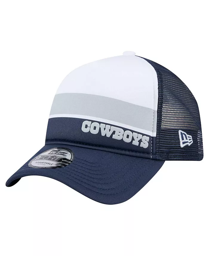 

Детская кепка Trucker A-Frame белого/тёмно-синего цвета Dallas Cowboys Sport Night Color Block 9FORTY с регулируемой высотой New Era
