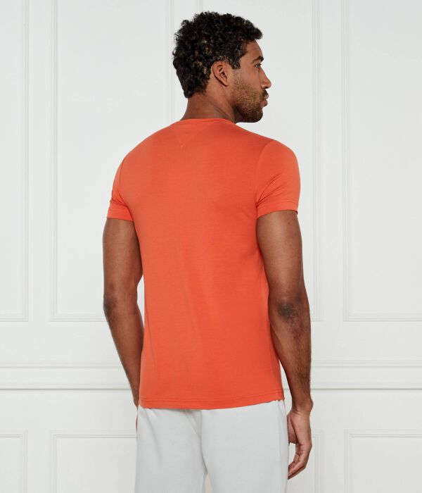 Футболки Slim fit Tommy Hilfiger, оранжевый — фото 3