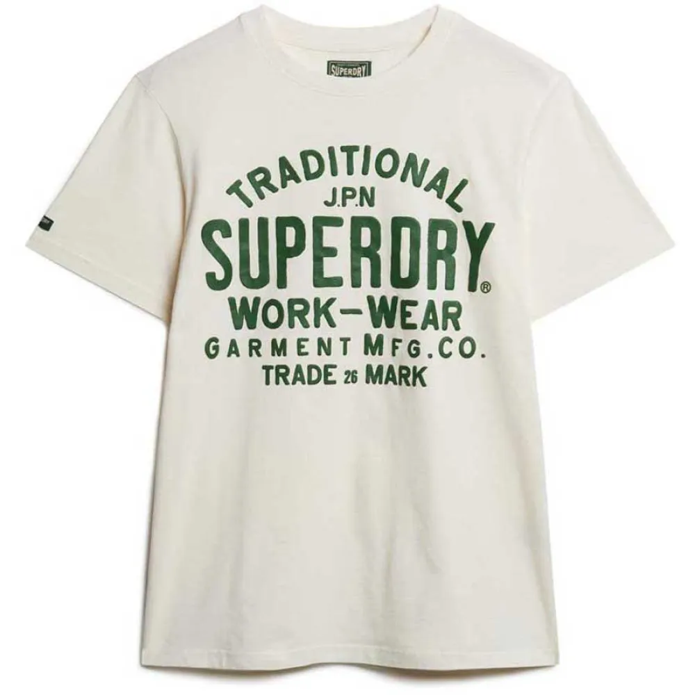 

Футболка Superdry Machined Goods Workwear, бежевый