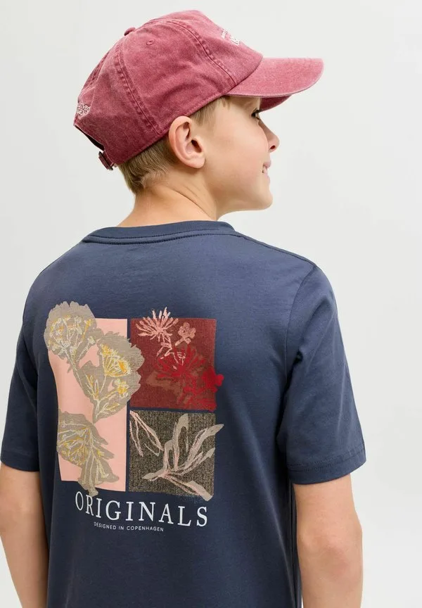 Футболка, футболка для подростков, футболка с принтом Jack & Jones Junior, Odyssey Gray — фото 3