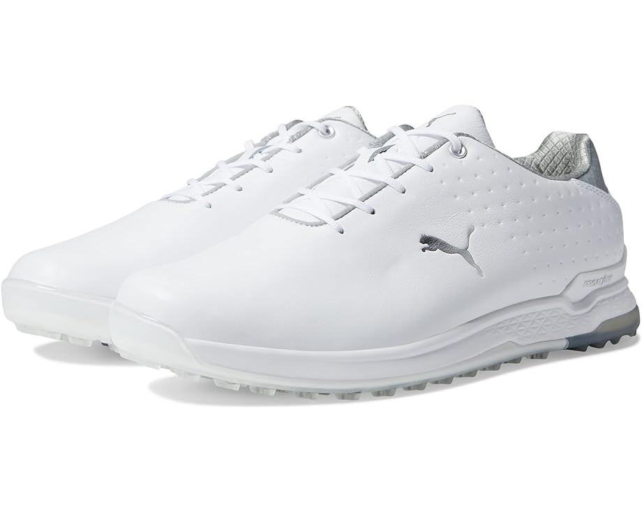 

Кроссовки Puma Proadapt Alphacat Leather Golf Shoes, цвет Puma White/Puma Silver, Серый, Кроссовки Puma Proadapt Alphacat Leather Golf Shoes, цвет Puma White/Puma Silver