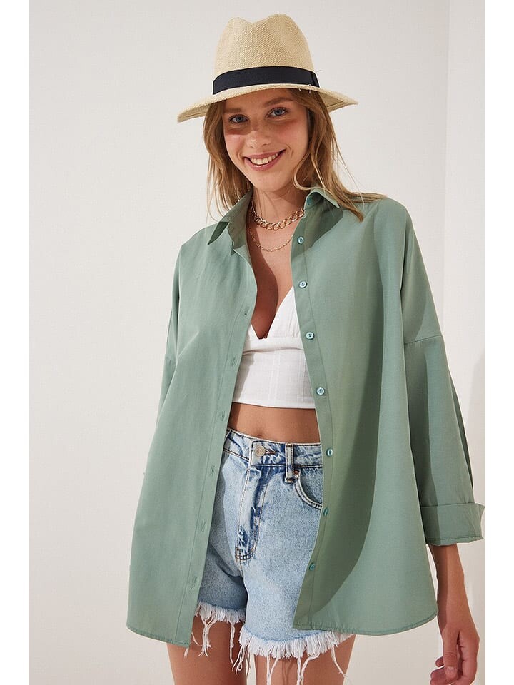 

Блуза Hapiness Istanbul Hemd, зеленый