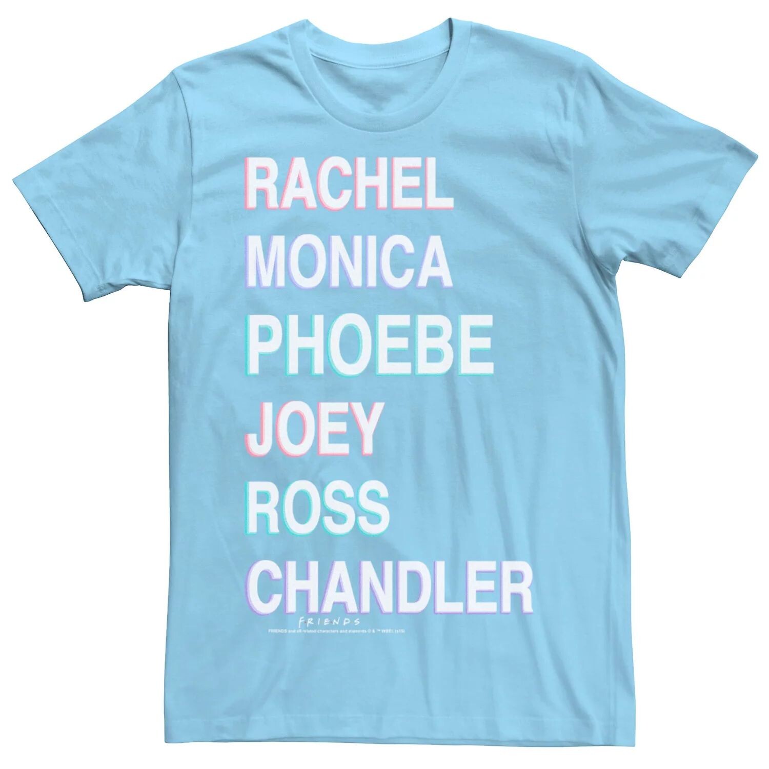 

Мужская футболка Friends Name Stack Licensed Character