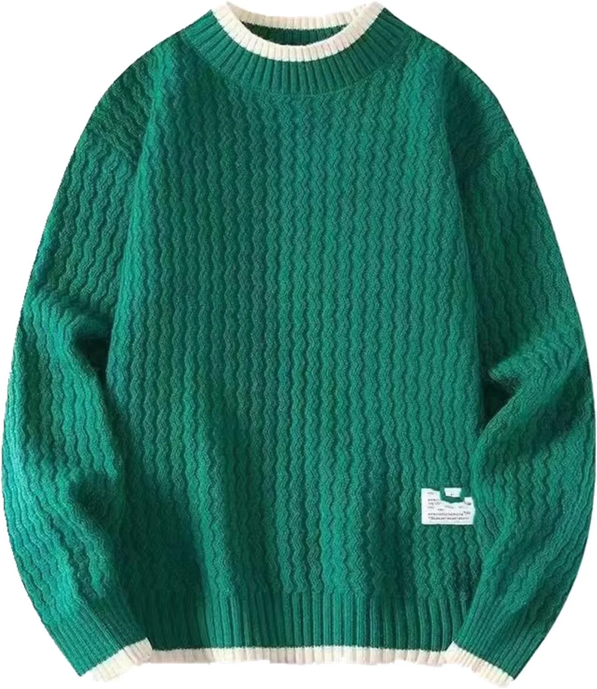 

Мужской свитер с круглым вырезом и длинными рукавами YOURNAME