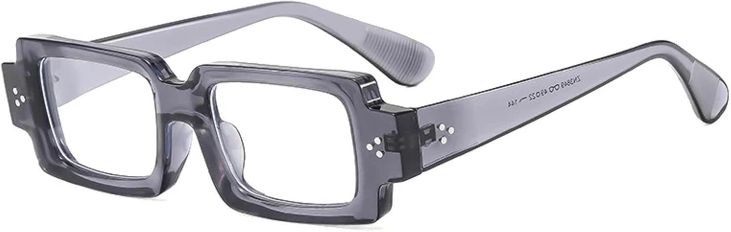 

Солнцезащитные очки с защитой от УФ-излучения UV400 для женщин и мужчин | С маленькими заклепками, сине-желтые оттенки | для занятий спортом на открытом воздухе DSVIGF, Grey Clear