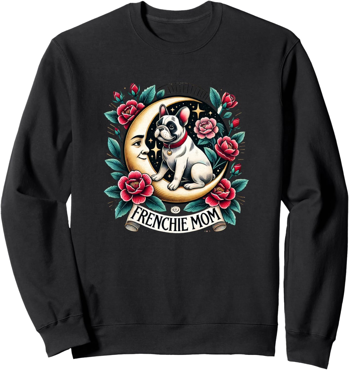 

Иллюстрация «Мама французского бульдога» в стиле модерн. Толстовка с изображением французского бульдога Vintage Frenchies Love Snugg, черный