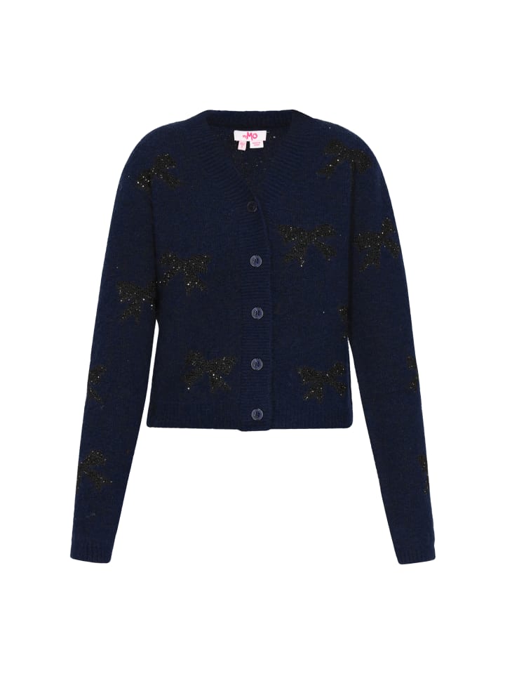 

Женский кардиган цвета темно-синего меланжа myMo