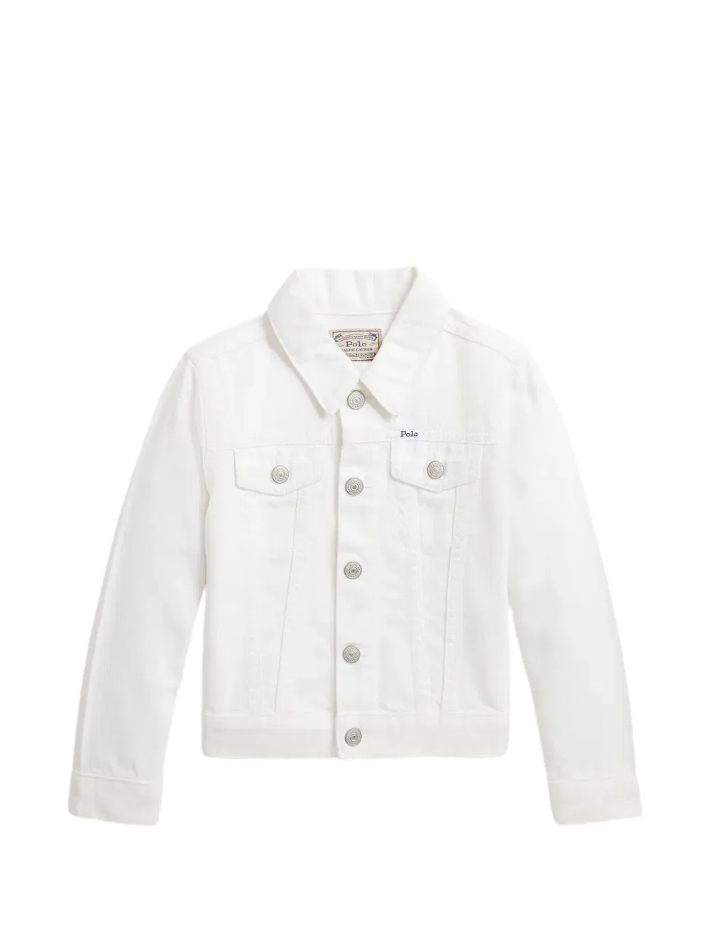 Джинсовая куртка на пуговицах Polo Ralph Lauren Kids, белый
