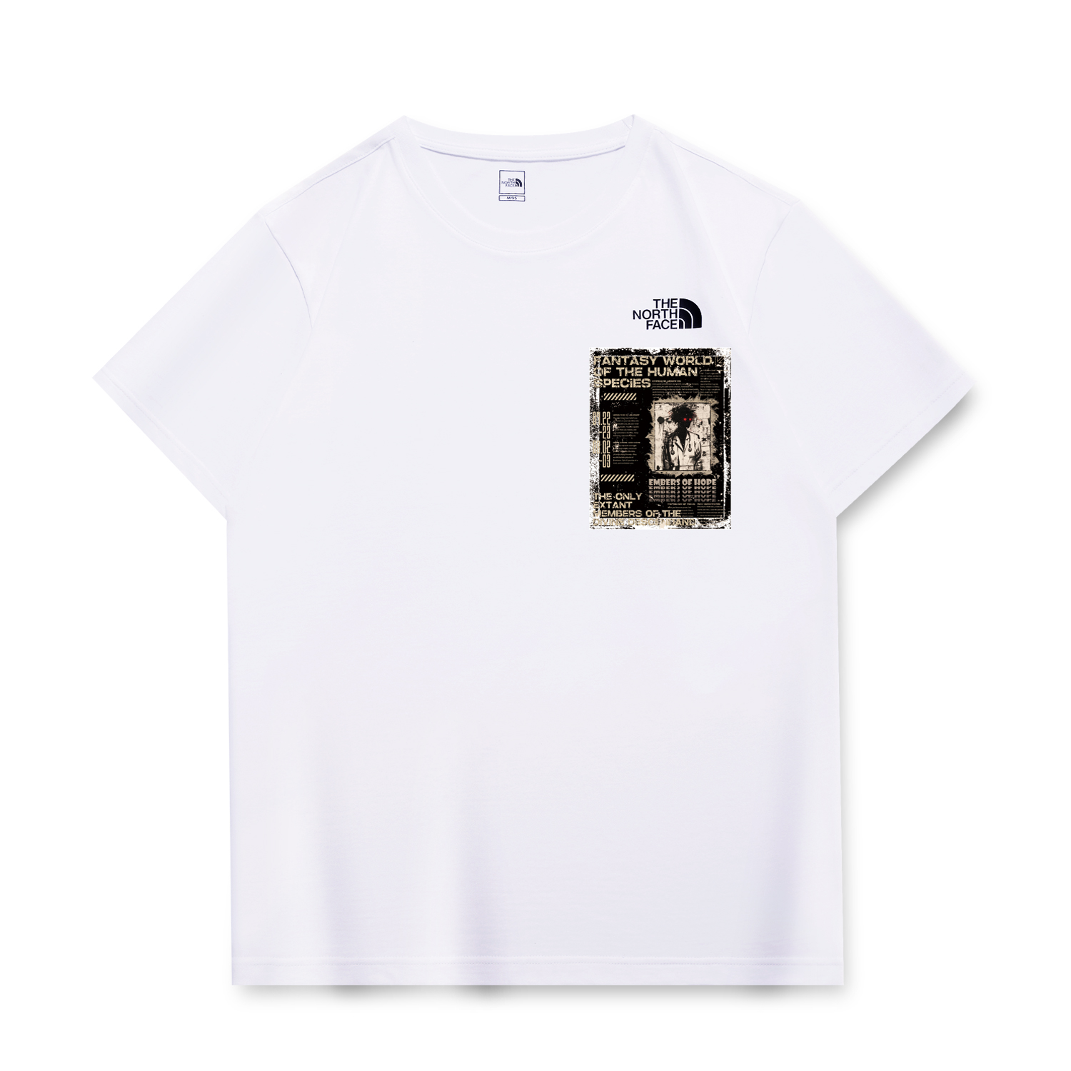 

THE NORTH FACE Футболка унисекс белая, Белый, THE NORTH FACE Футболка унисекс белая
