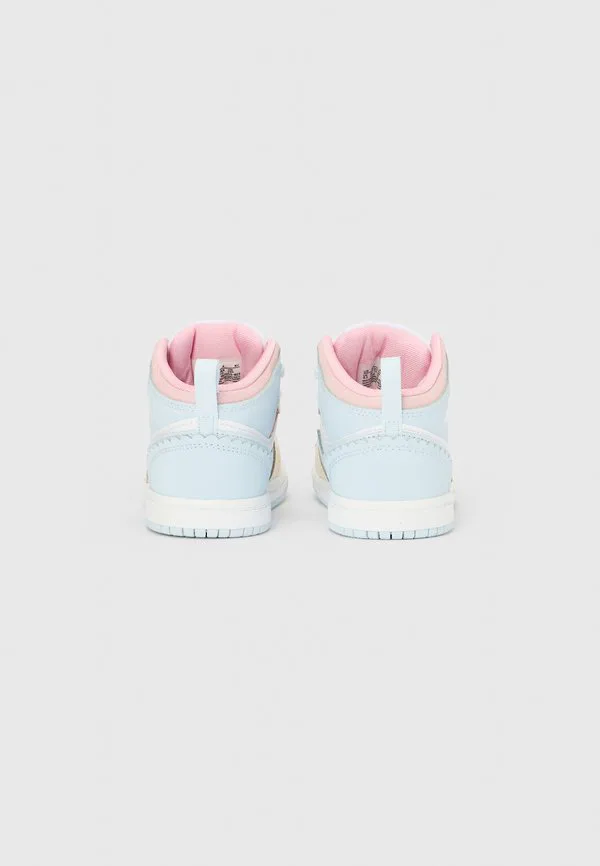Jordan 1 mid унисекс высокие кроссовки Jordan, Half Blue/Pale Ivory/White/Med Soft Pink/Vapor Green — фото 3