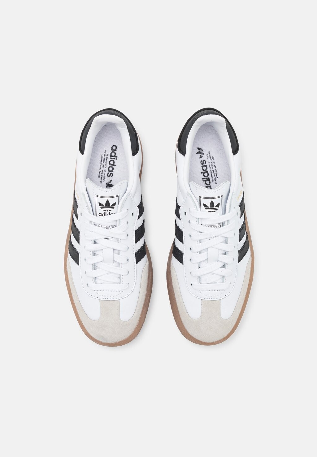 Кроссовки на шнуровке SAMBAE adidas, белый