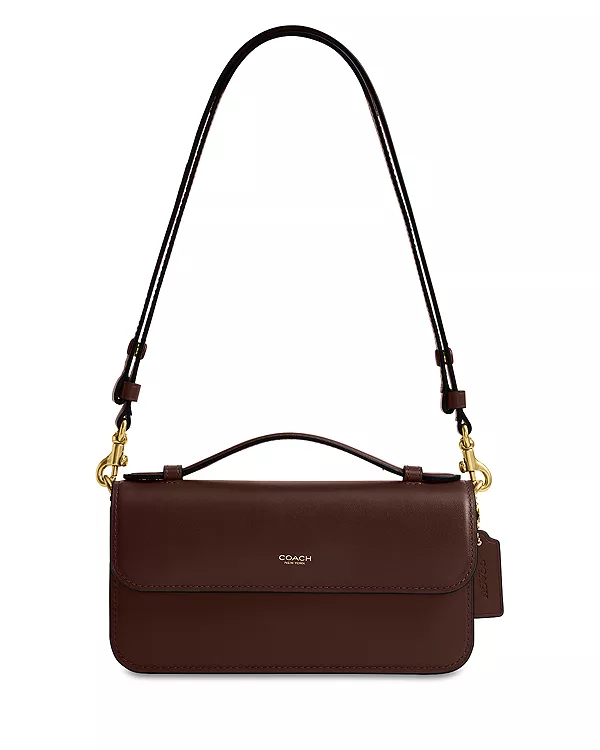 

Элора, кожаная сумка через плечо с верхней ручкой Coach, коричневый