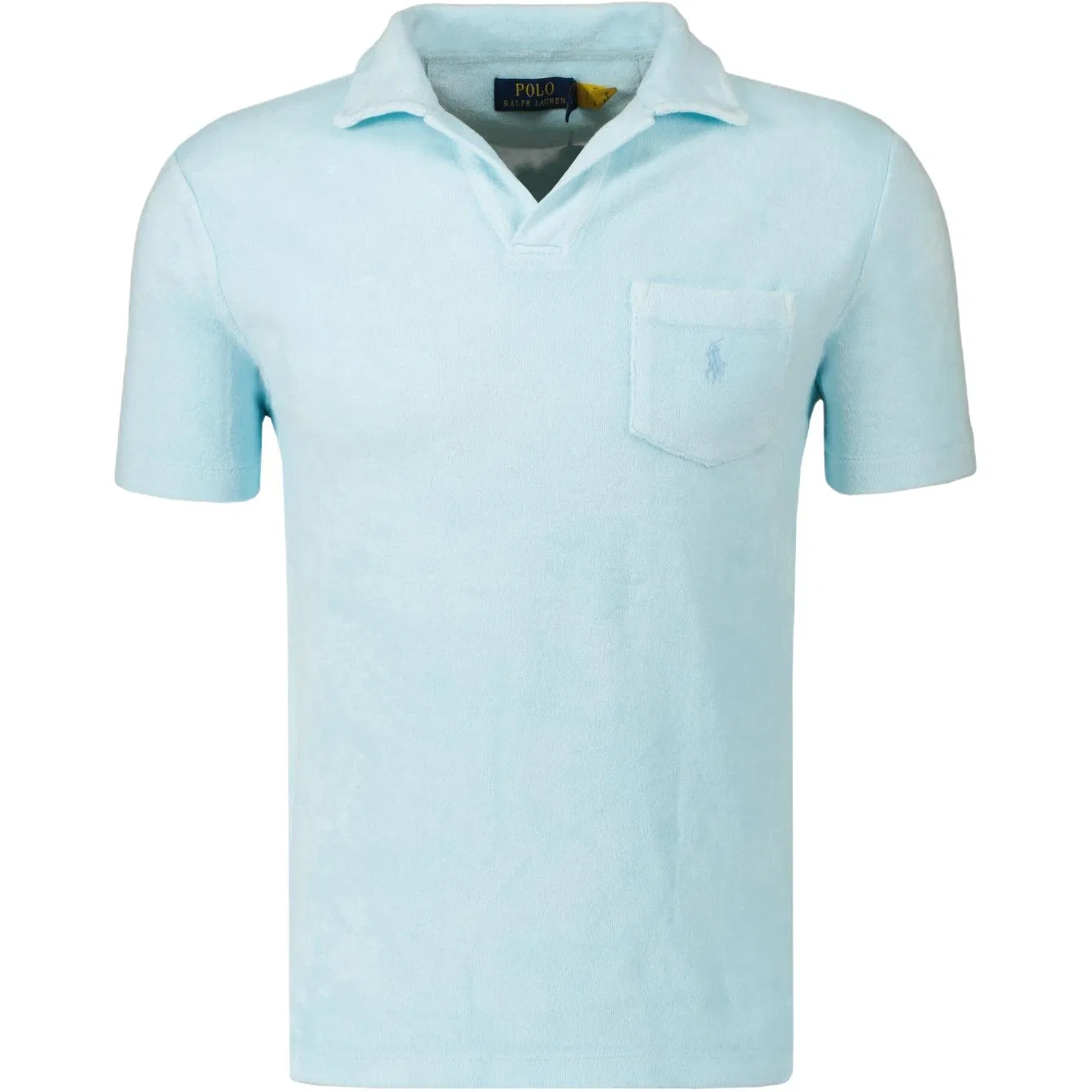 Футболка терри из минерального крашения Polo Ralph Lauren Light Blue