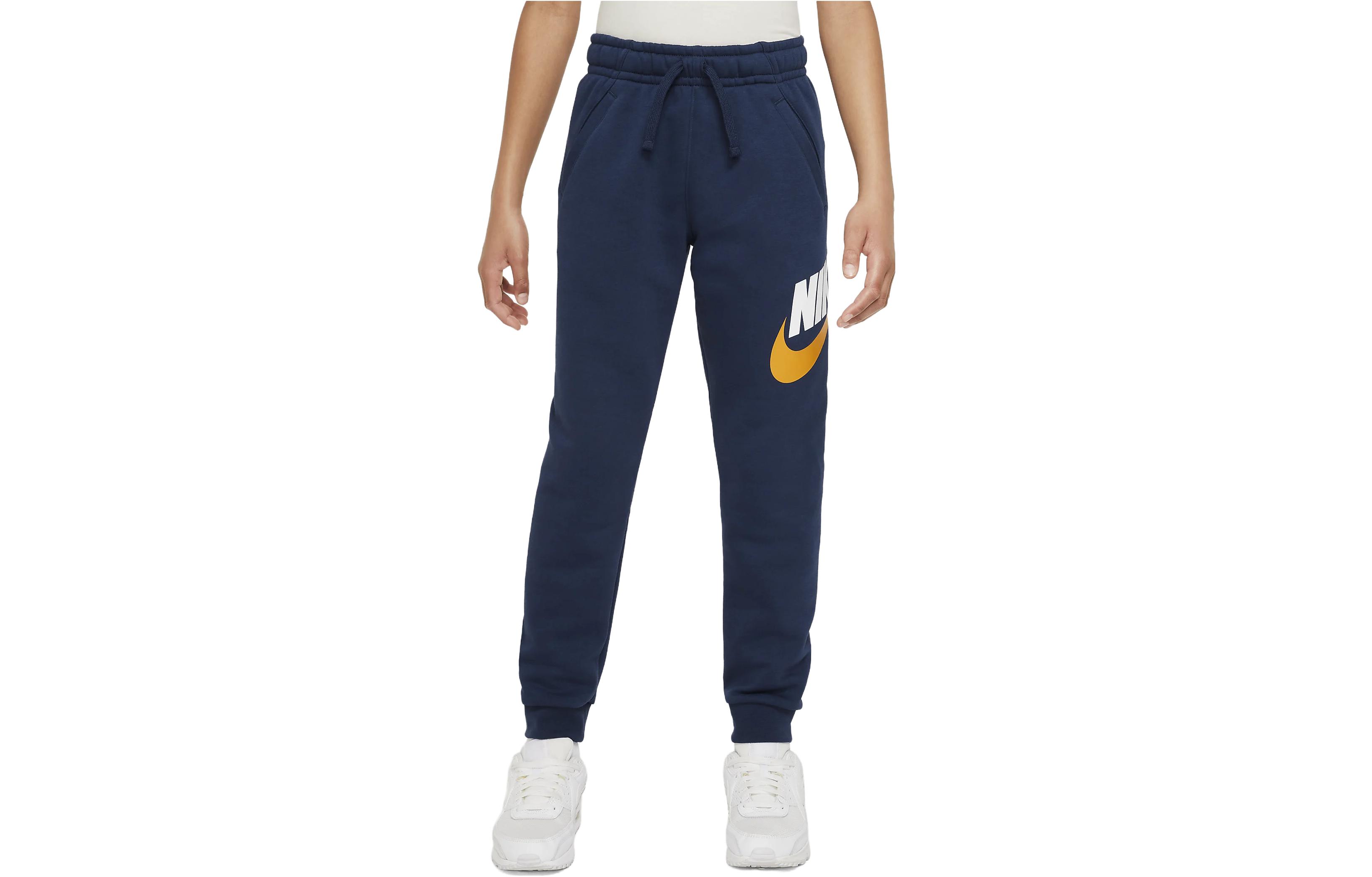 Nike Умеренные спортивные штаны Unisex для мальчиков Navy Blue — фото 3